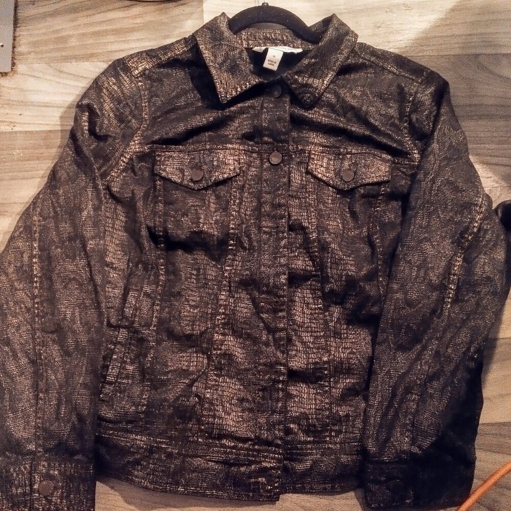Jones New York Snake Skin Pattern Jacket